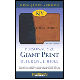 KJV Personal Size Giant Print<br> Reference Bible: Black on <br>Tan Flexisoft Leather