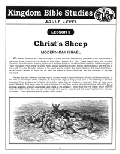 Kingdom Bible Studies No. 5 - deals with Modern-Day Israel and takes up the questions of who are Christ's sheep