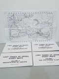 Lost Tribes Of Israel  Study Maps 4 - Maps... each with text describing the migrations as detailed on each map.