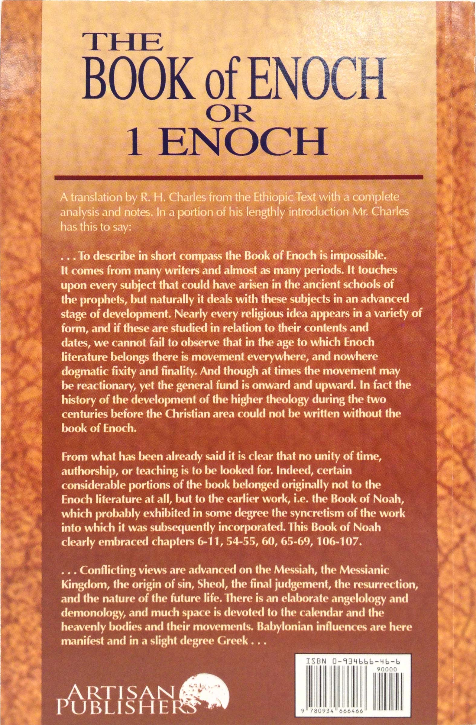 Enoch back artisan